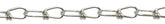 BARON 7246 Double Loop Chain, #3/0, 100 ft L, 305 lb Working Load, Carbon Steel, Electro Galvanized/Zinc